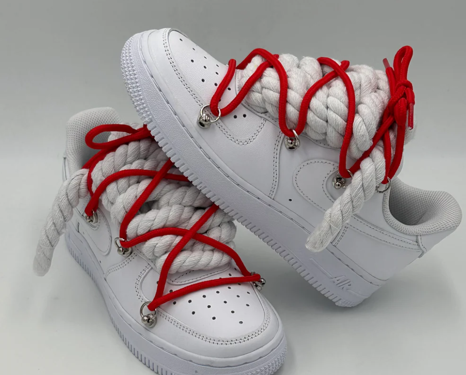 Nike Air Force 1 “Rope Laces White" Triple Red