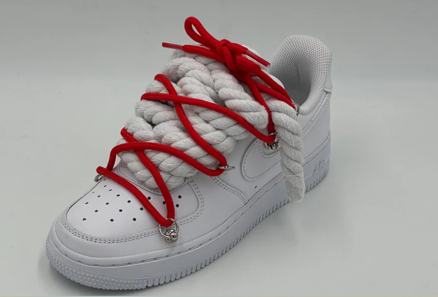 Nike Air Force 1 “Rope Laces White" Triple Red