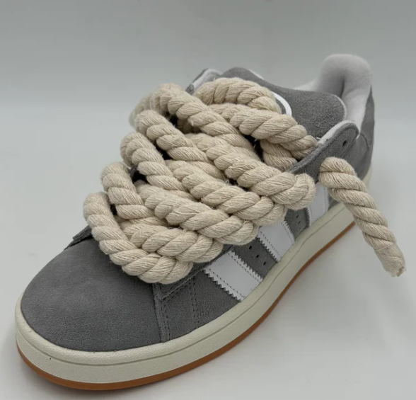 Adidas Campus 00s Gray “Rope Laces” Cream